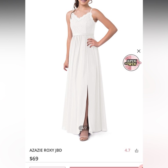 Azazie Junior Bridesmaid dress - Picture 1 of 3